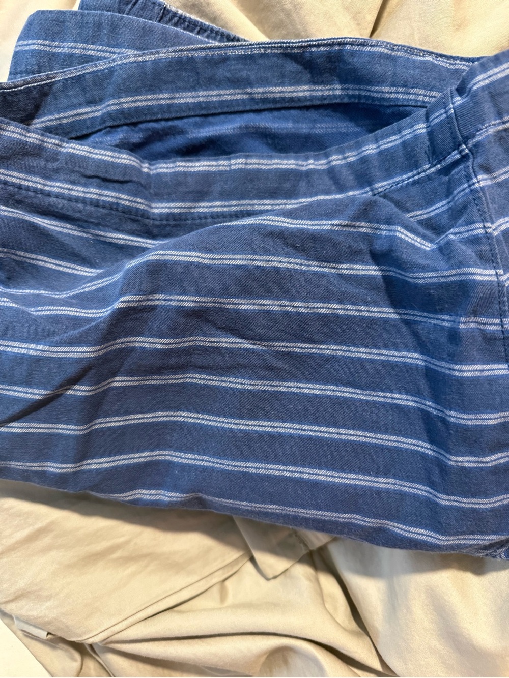 Bonobos Blue Striped Flat Front Shorts